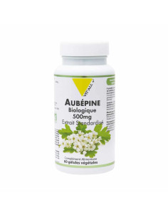 Aubépine bio 500 mg extrait standardisé – 60 gélules végétales – VIT'ALL+