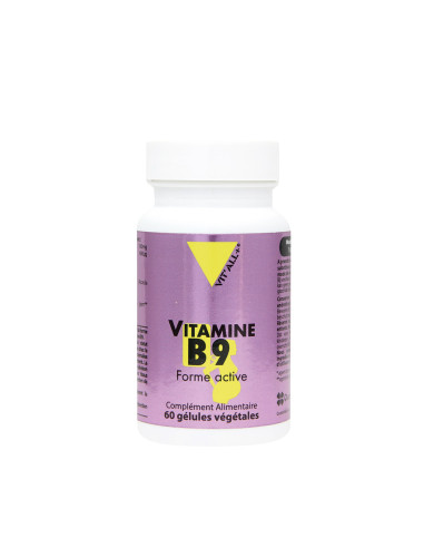 Vitamine B9 Quatrefolic® 400 µg – 60 gélules végétales – VIT'ALL+
