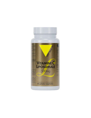 Vitamine C liposomale 500 mg – 60 gélules végétales – VIT'ALL+