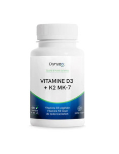 Vitamine D3 K2 MK-7 2000 UI / 80 µg – 60 gélules – DYNVEO