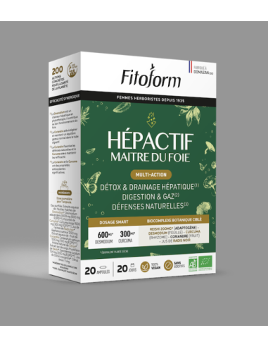 Hepactif bio ab maitre du foie – 20 ampoules – FITOFORM