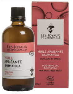Huile Apaisante Baumanga  BIO - 100 ml - Douleurs & Stress - LES JOYAUX DE MADAGASCAR