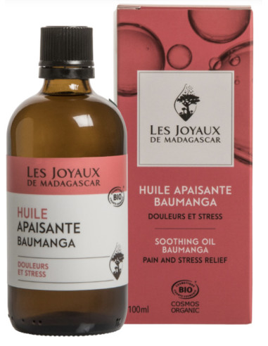 Huile Apaisante Baumanga  BIO - 50 ml - Douleurs & Stress - LES JOYAUX DE MADAGASCAR