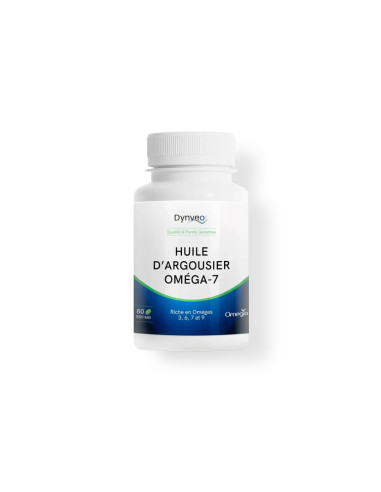 Huile d'argousier oméga 7 – 500 mg – 60 gélules – DYNVEO