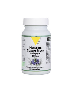 Huile de cumin noir bio 500 mg (Nigelle) – 60 capsules – VIT'ALL+