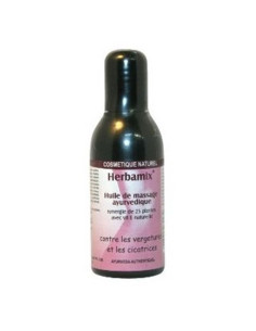 Huile de massage Ayurvedique vergetures / cicatrices - 100 ml - HERBAMIX