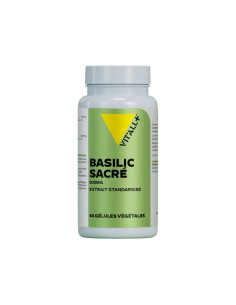 Basilic sacré tulsi 500 mg – 60 gélules végétales – VIT'ALL+