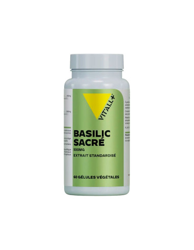 Basilic sacré tulsi 500 mg – 60 gélules végétales – VIT'ALL+