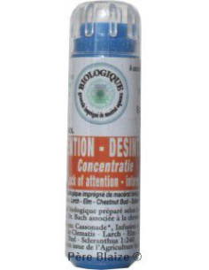 Inattention, désintérêt - Fleur de Bach BIO granules - 130 granules - COMPLEXE BACH - KOSMEO FLEURS DE BACH
