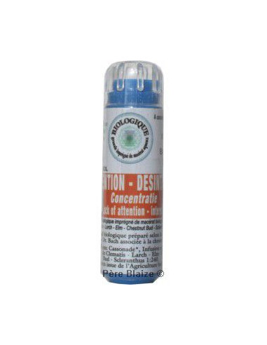 Inattention, désintérêt - Fleur de Bach BIO granules - 130 granules - COMPLEXE BACH - KOSMEO FLEURS DE BACH