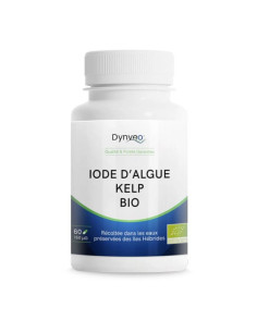 Iode d'algue kelp bio – 150 µg – 60 gélules – DYNVEO