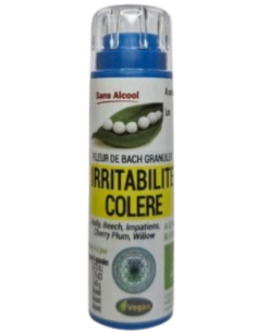 Irritabilité colère - Fleur de Bach BIO granules - 130 granules - COMPLEXE BACH - KOSMEO FLEURS DE BACH 