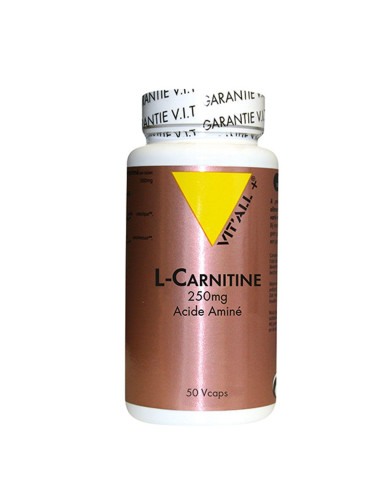 L-Carnitine 250 mg – 50 gélules – VIT'ALL+