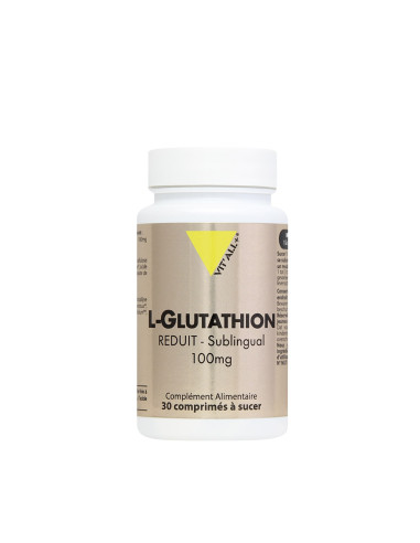L-Glutathion 100 mg sublingual – 30 comprimés à sucer – VIT'ALL+