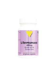 L-tryptophane 400 mg - 30 gélules végétales - VIT'ALL+