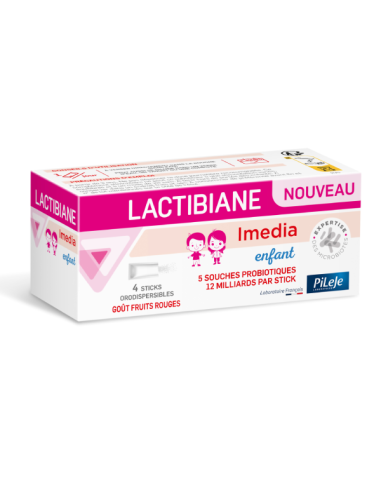 Lactibiane Imedia Enfant - 4 sticks - PILEJE
