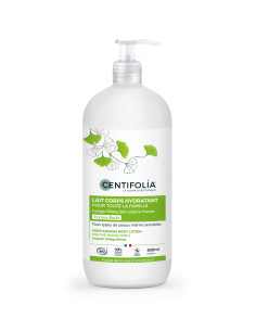 Lait corps hydratant pour toute la famille bio – Flacon pompe 500 ml – CENTIFOLIA