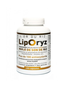 Liporyz huile de son de riz - 180 capsules - LT LABO