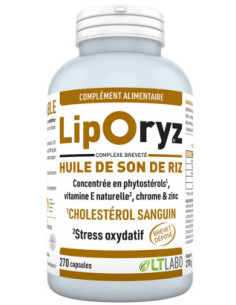 Liporyz huile de son de riz - 270 capsules - LT LABO