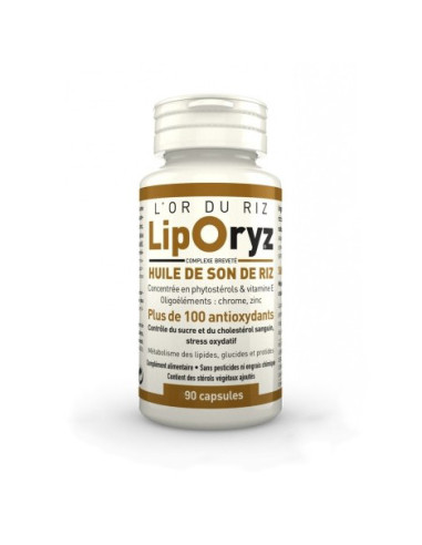 Liporyz huile de son de riz - 90 capsules - LT LABO