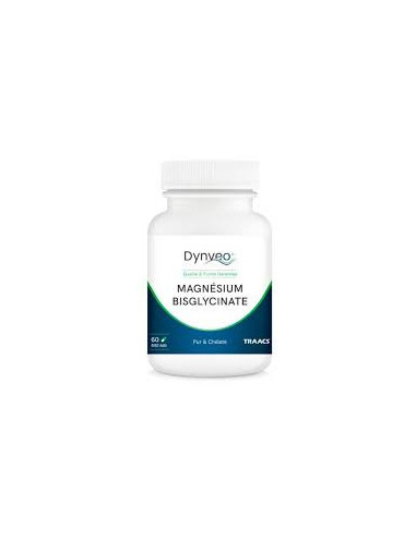 Magnésium bisglycinate chélaté TRAACS® 800 mg – 60 gélules – DYNVEO