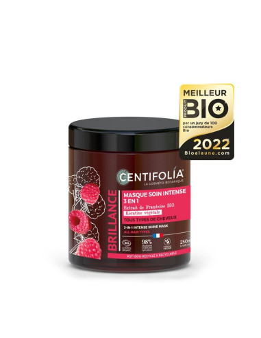 Masque soin brillance intense 3 en 1 – Pot 250 ml – CENTIFOLIA