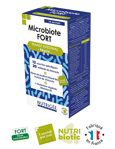 Microbiote fort transit intestinale – 14 sachets – NUTRIGEE