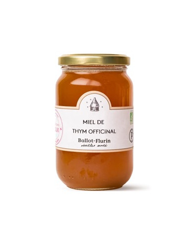 Miel de thym officinal de Sitia sur l'île de Crète – 480 g – BALLOT-FLURIN