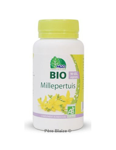 Millepertuis Bio (sommité fleurie, Hypericum perforatum) – 90 gélules – MGD