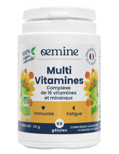 Multivitamines bio – 60 gélules – OEMINE