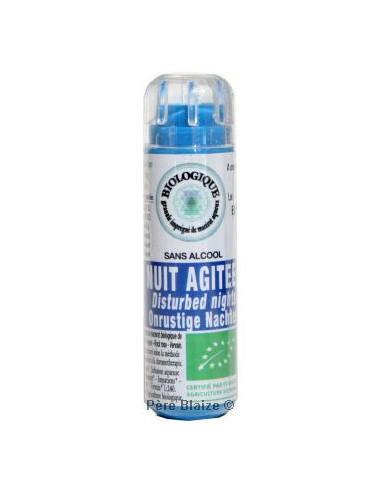 Nuit agitée - Fleur de Bach BIO granules - 130 granules - COMPLEXE BACH - KOSMEO FLEURS DE BACH