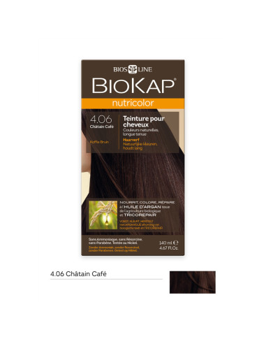 Nutricolor - Châtain café 4.06 - 140 ml - BIOKAP