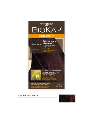 Nutricolor - Châtain cuivré 4.4 - 140 ml - BIOKAP