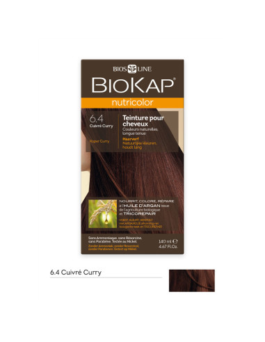 Nutricolor - Cuivre curry 6.4 - 140 ml - BIOKAP
