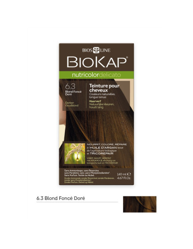 Nutricolor delicato - Blond foncé doré 6.30 - 140 ml - BIOKAP