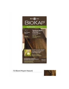Nutricolor delicato - Blond moyen naturel 7.0 - 140 ml - BIOKAP