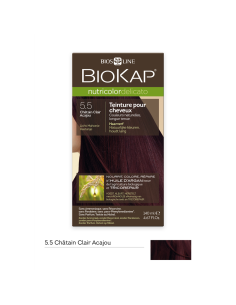 Nutricolor delicato - Châtain clair acajou 5.50 - 140 ml - BIOKAP
