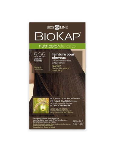 Nutricolor delicato rapid - Châtain noisette 5.05 - 135 ml - BIOKAP