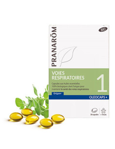 Oleocaps - N°1 Voies respiratoires (Origan +) BIO - 30 capsules - PRANAROM