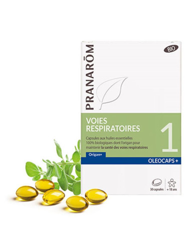 Oleocaps - N°1 Voies respiratoires (Origan +) BIO - 30 capsules - PRANAROM
