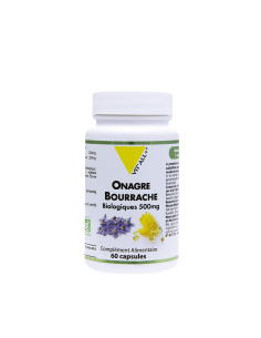 Onagre bourrache bio 500 mg – 60 capsules – VIT'ALL+