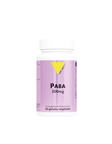 PABA 500 mg – 50 gélules végétales – VIT'ALL+