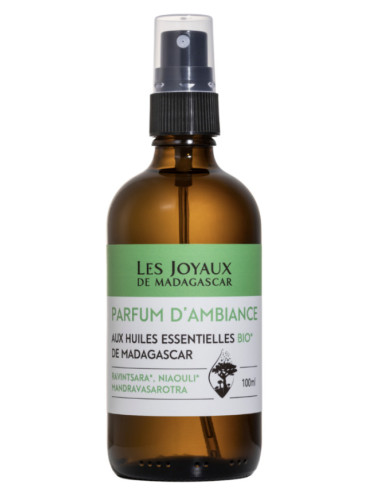 Parfum d'Ambiance au huiles essentielles BIO - 100 ml - LES JOYAUX DE MADAGASCAR