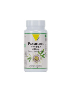 Passiflore bio 500 mg extrait standardisé – 60 gélules végétales – VIT'ALL+