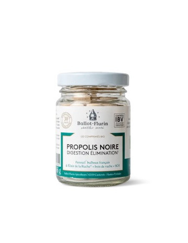 Propolis noire digestion élimination – 120 comprimés bio – BALLOT-FLURIN