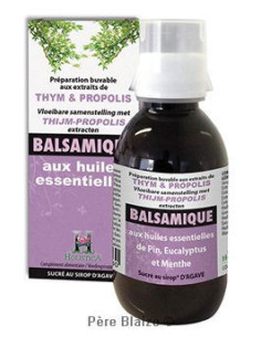 Préparation buvable balsamique thym, propolis, H.E. - 150 ml - HOLISTICA