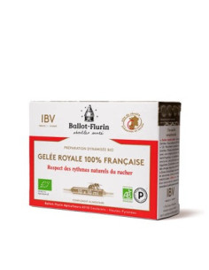 Préparation dynamisée gelée royale française bio – 10 ampoules x 10 ml – BALLOT-FLURIN