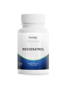 Resveratrol (trans-resvératrol pur) 300 mg – 60 gélules – DYNVEO