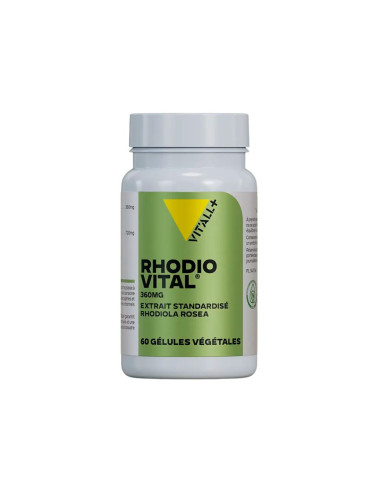 Rhodio Vital (rhodiola) 360 mg extrait standardisé – 30 gélules végétales – VIT'ALL+