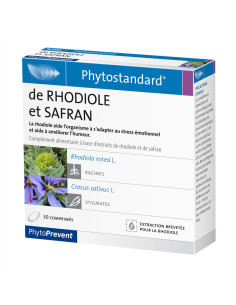 Rhodiole / Safran - 30 comprimés - PHYTOSTANDARD - PILEJE